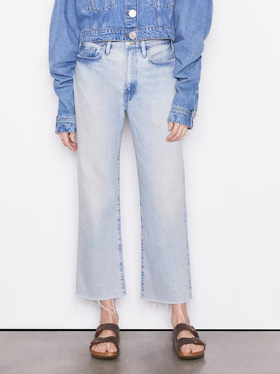 Frame - Le Jane Crop Raw After in Luster – Blond Genius