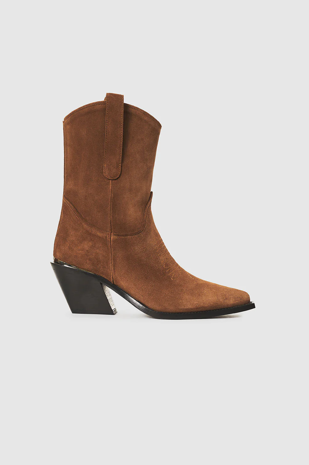 Anine Bing - Mid Tania Boots in Toffee Suede – Blond Genius