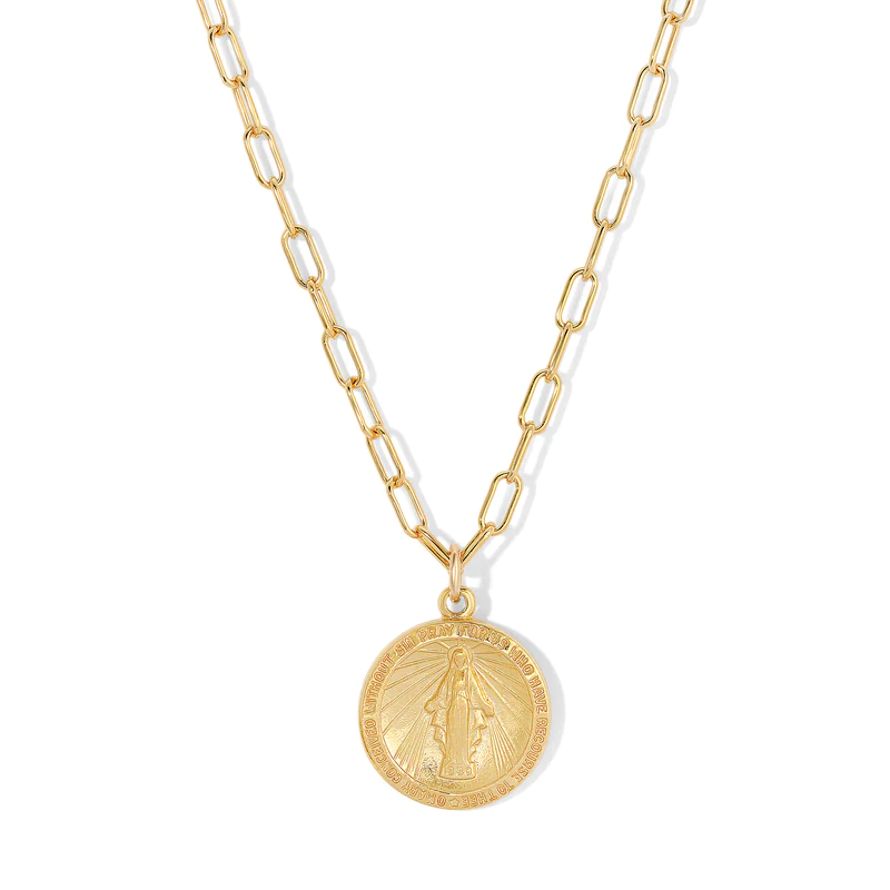 Joy Dravecky - Gold Filled Miraculous Medal Necklace