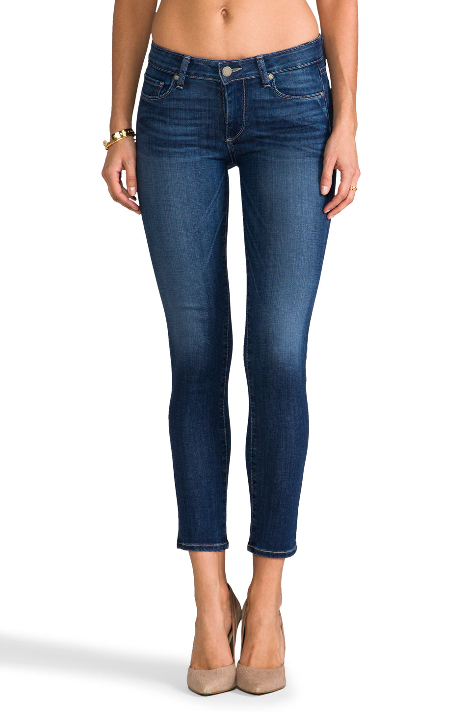 Paige Premium Denim Skyline Ankle Peg in Reseda - Main Image
