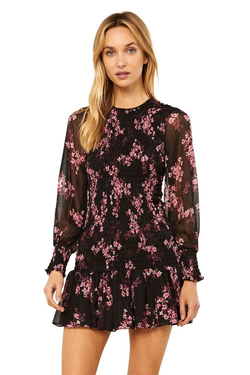 Misa Roisin Dress in Berry Floral – Blond Genius
