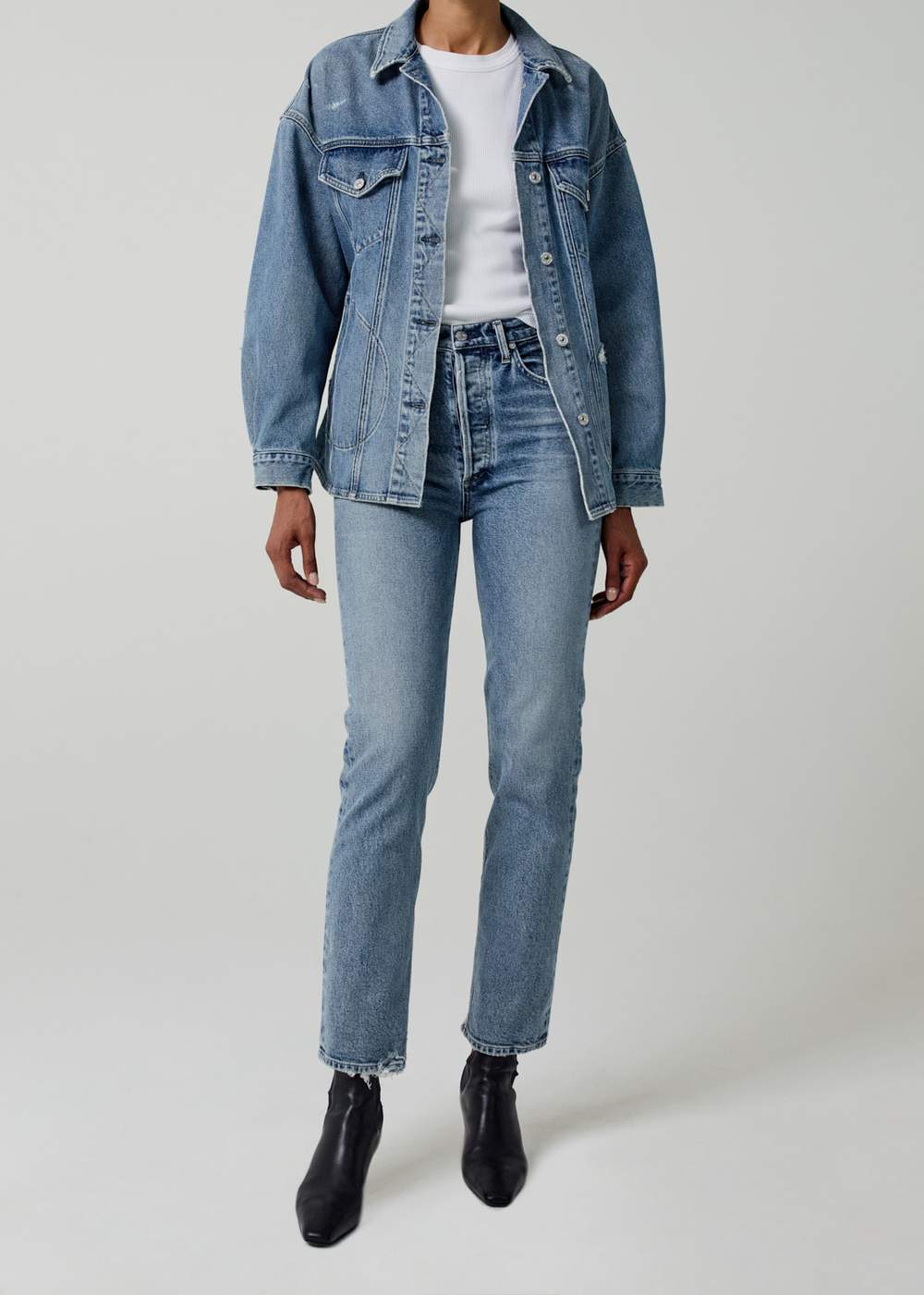 Citizens of Humanity Sabine High-rise Straight Leg Jean in Dresden