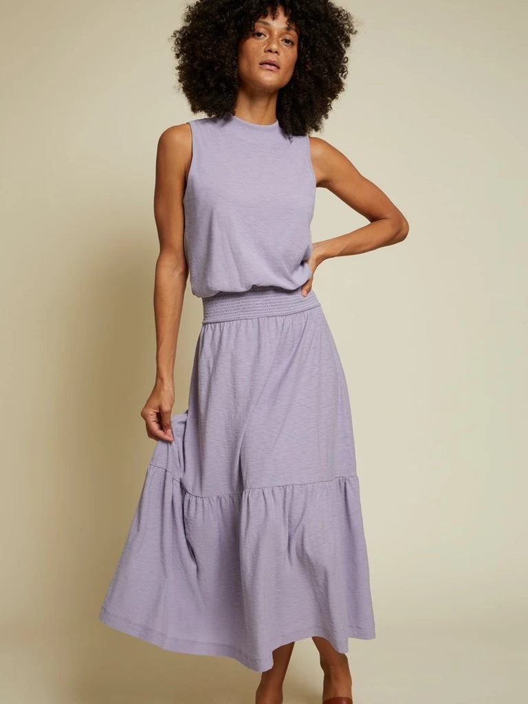 Nation LTD - Barrett 90s Midi Dress in Shallot Nation LTD - Barrett 90s Midi Dress in Shallot