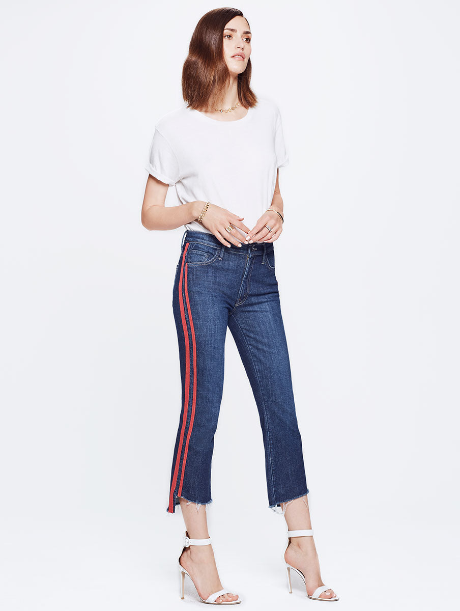 Mother - Insider Crop Step Fray – Blond Genius