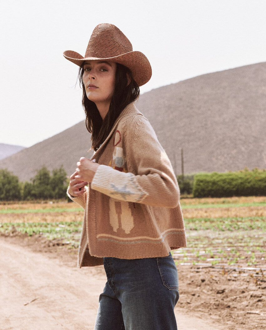 Western style cardigan hotsell