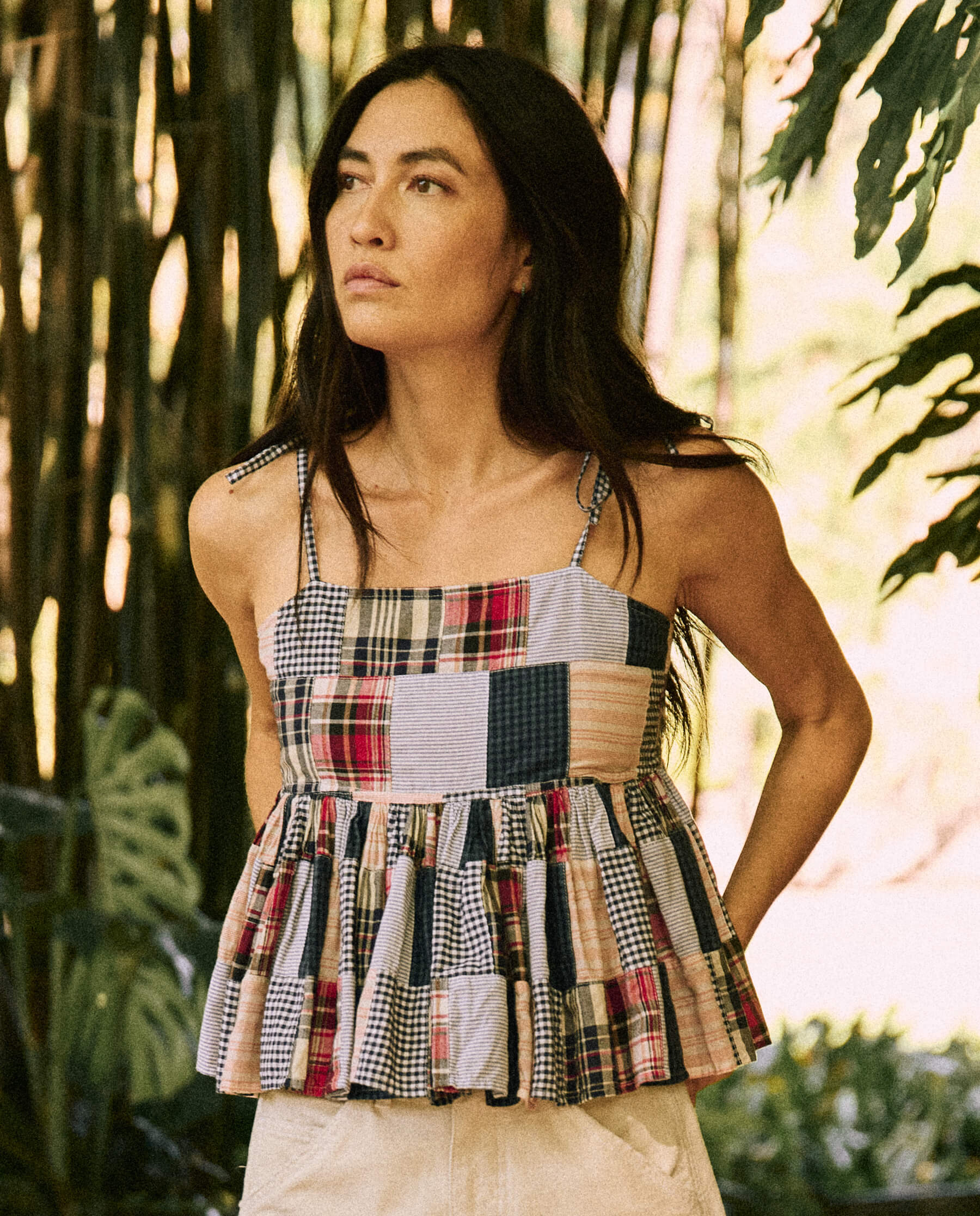 The Great - The Dainty Top in Mixed Patchwork – Blond Genius