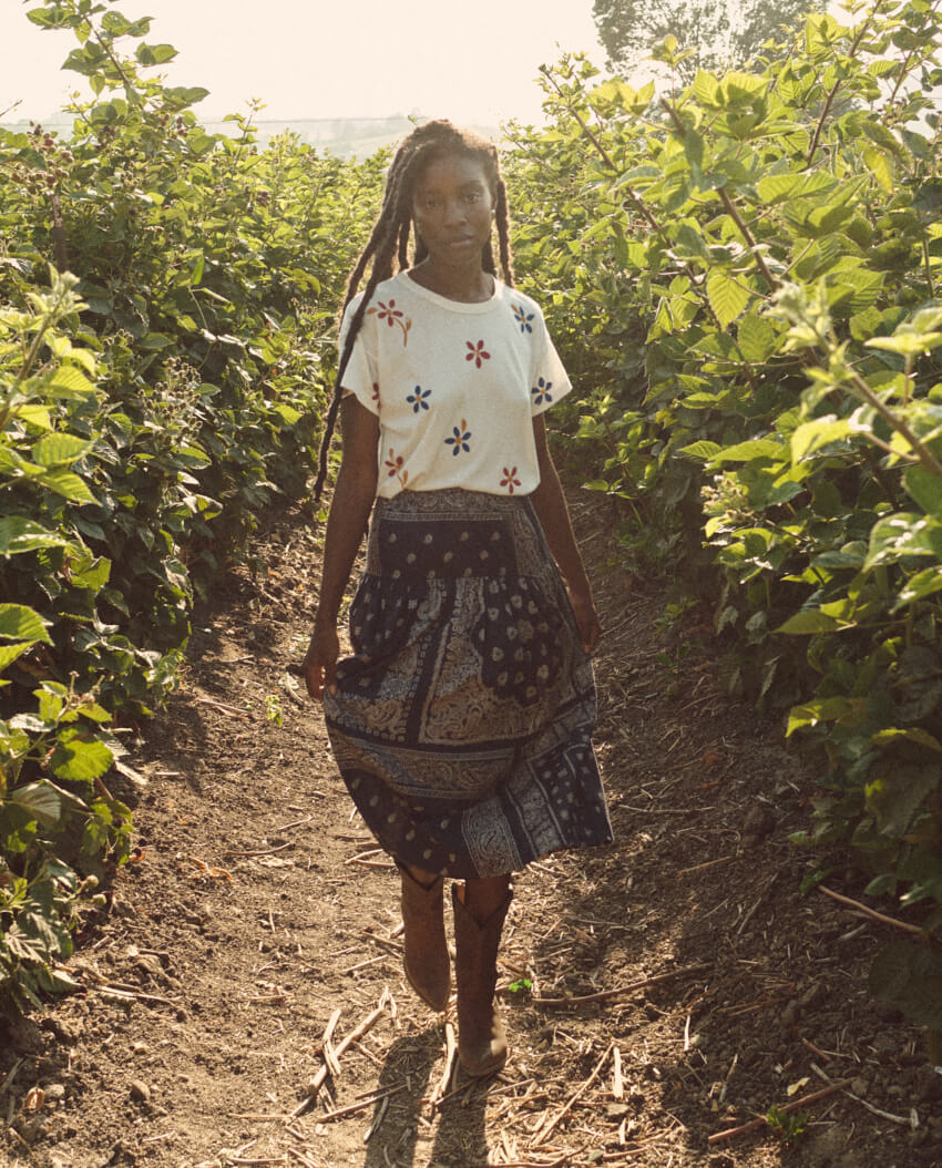 [LOW CLASSIC] / ☆ 25SS STRIPE KNIT WRAP SKIRT / NAVY XS-Sm 90s Navy & White Striped Mini Skirt NWT 25.5