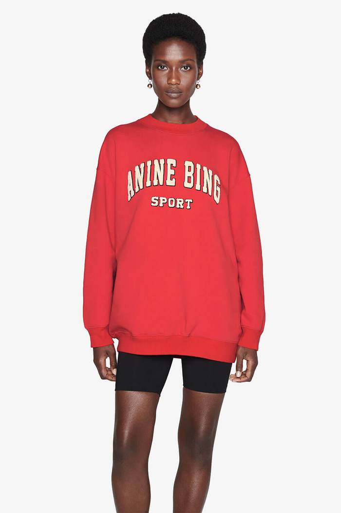 Anine Bing - Tyler Sweatshirt in Red