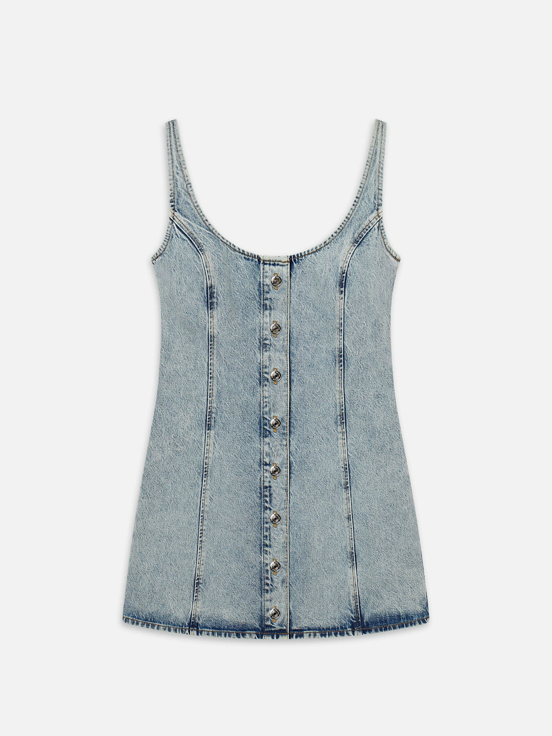Frame - The Shift Dress in Mingle Denim