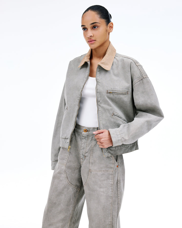 SLVRLAKE - Camden Garage Jacket in Faded Olive