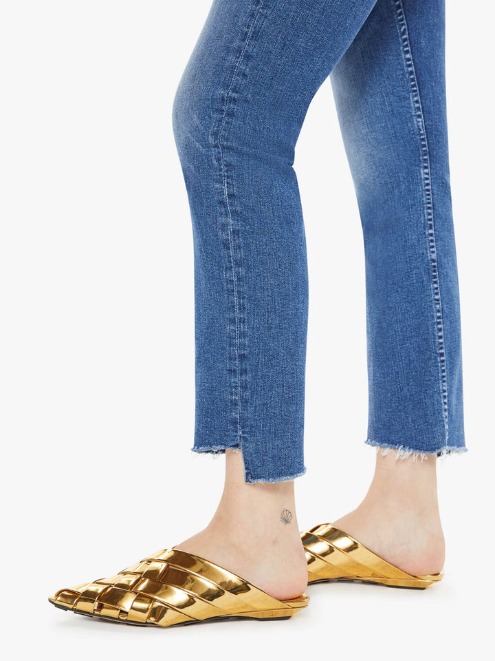 MOTHER - HW Rider Ankle Step Fray in Over the Top