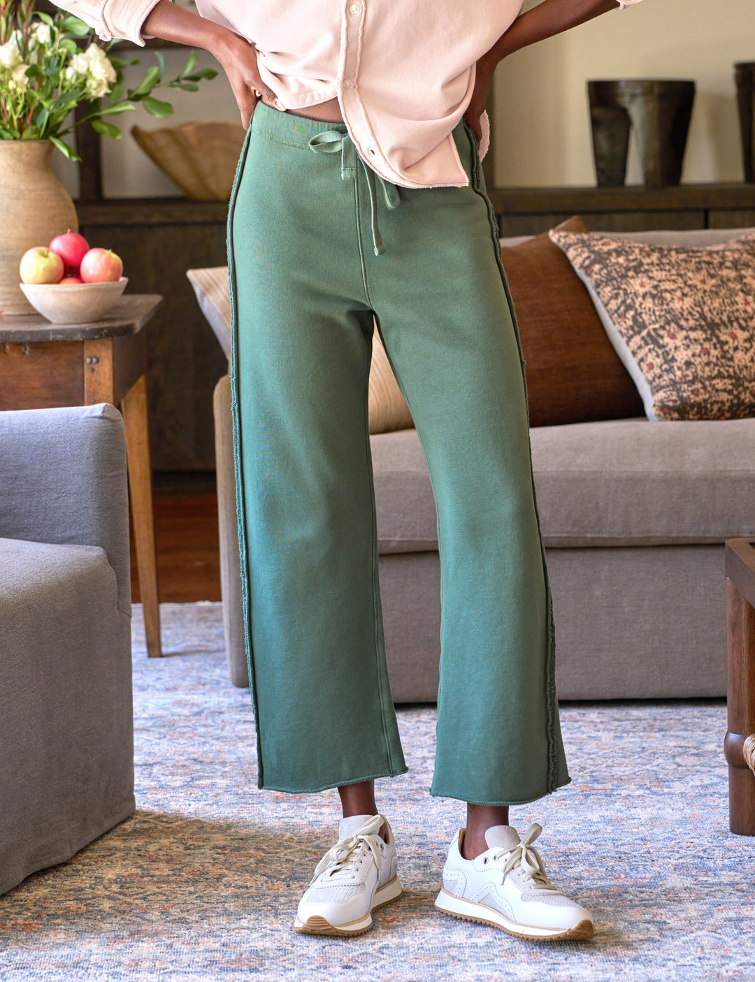 Frank & Eileen - Bella Full Length Sweatpant in Rosemary