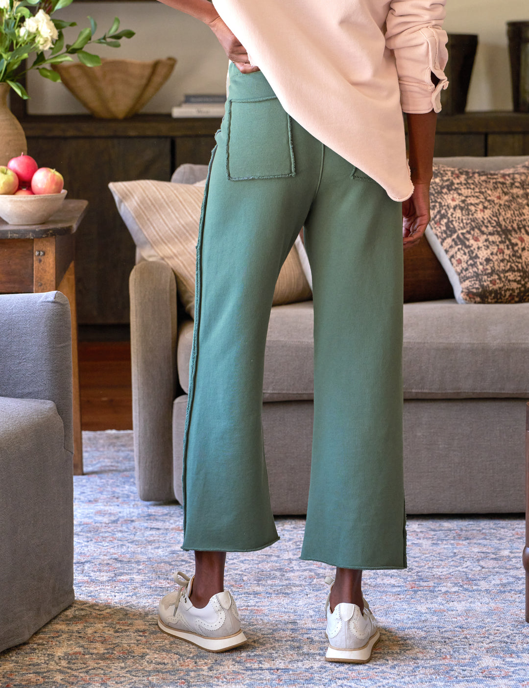 Frank & Eileen - Bella Full Length Sweatpant in Rosemary