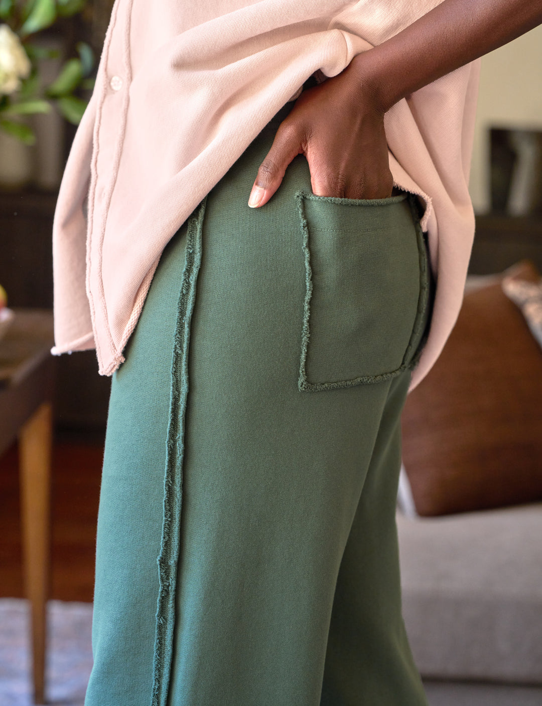 Frank & Eileen - Bella Full Length Sweatpant in Rosemary