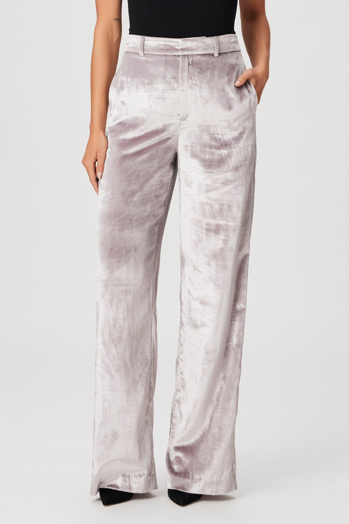 Paige - Chateau Velvet Pant in Pewter