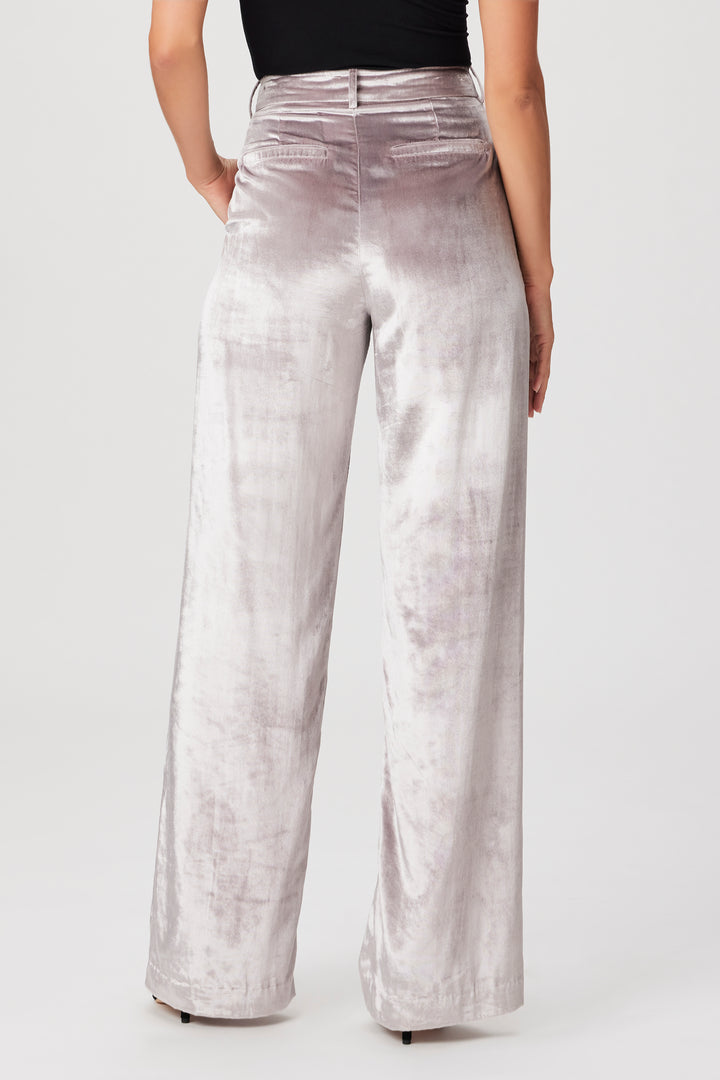 Paige - Chateau Velvet Pant in Pewter