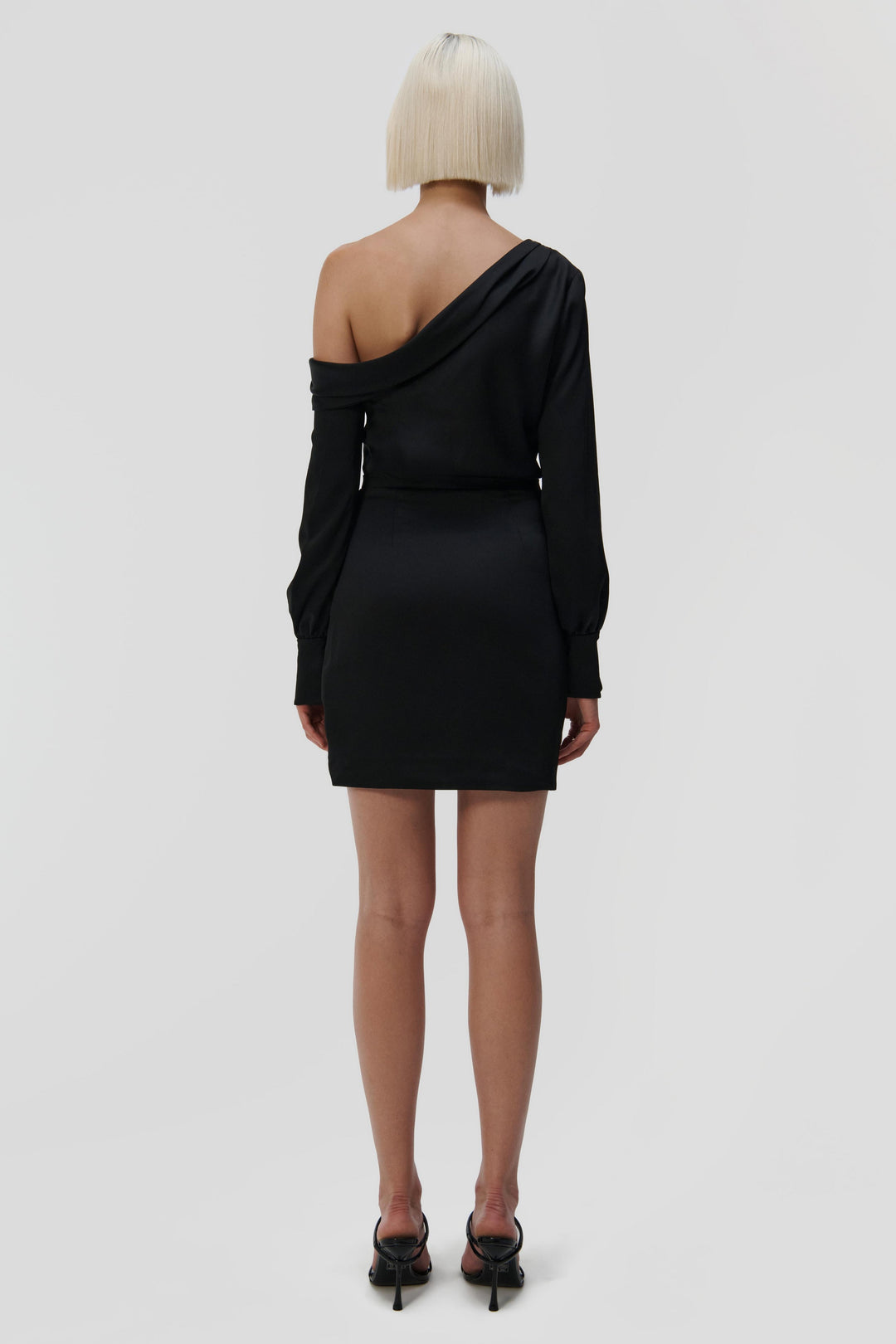 simkhai cameron one shoulder dress Simkhai Women's Cameron One Shoulder Mini Dress - Black