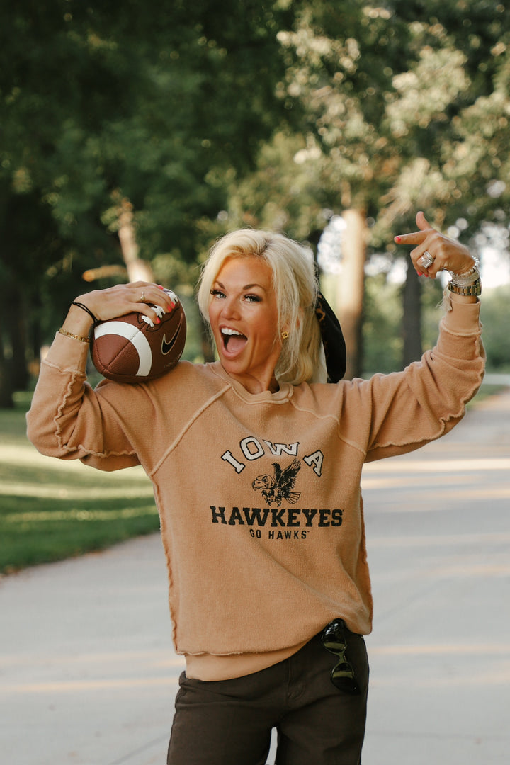 Iowa Terry Sweatshirt Vintage Camel (BL947-BLIWA625C-VC)