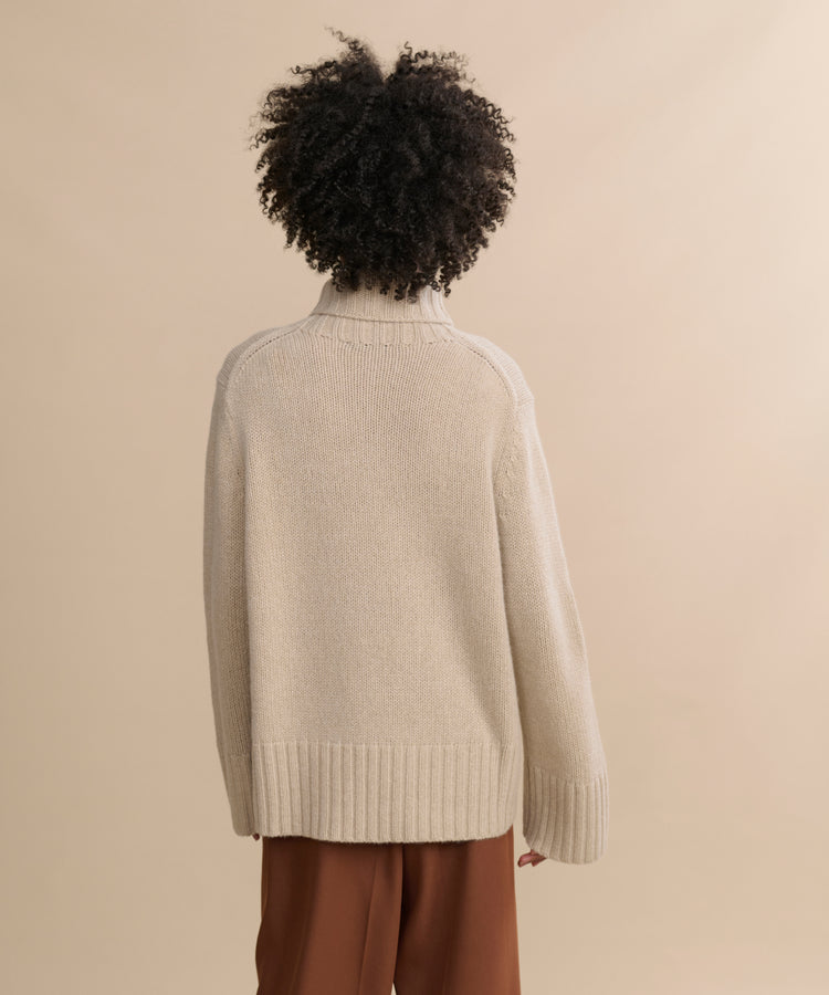 Jenni Kayne - Cashmere Jet Turtleneck in Sand