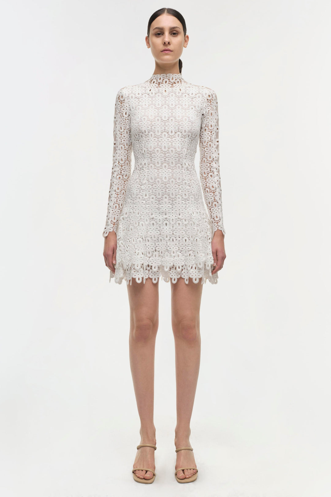 Simkhai Women's Guipure Lace Dress - White - Size 2 Simkhai Women's Guipure Lace Dress - White - Size 2