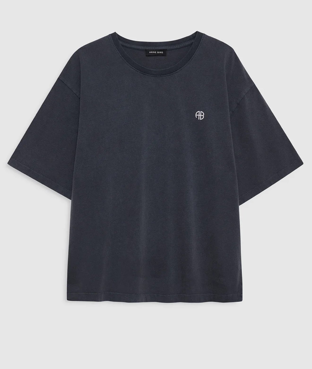 Anine Bing - Rudy Tee Empowerment in Washed Black – Blond Genius