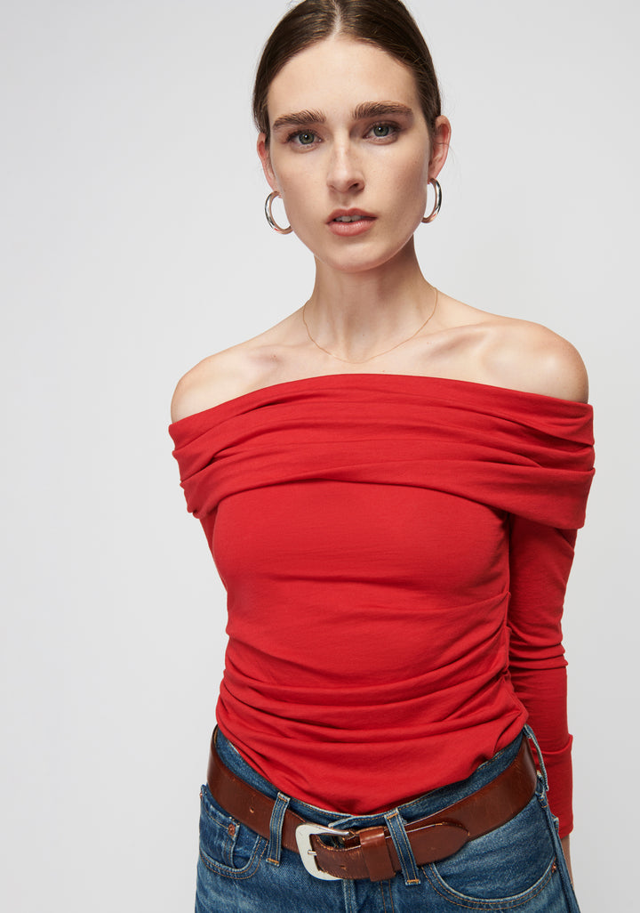 Nation LTD - Abana Draped Off-The-Shoulder in Heartbeat