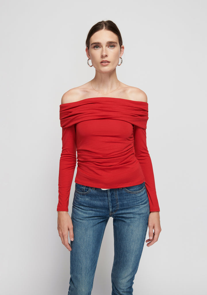 Nation LTD - Abana Draped Off-The-Shoulder in Heartbeat