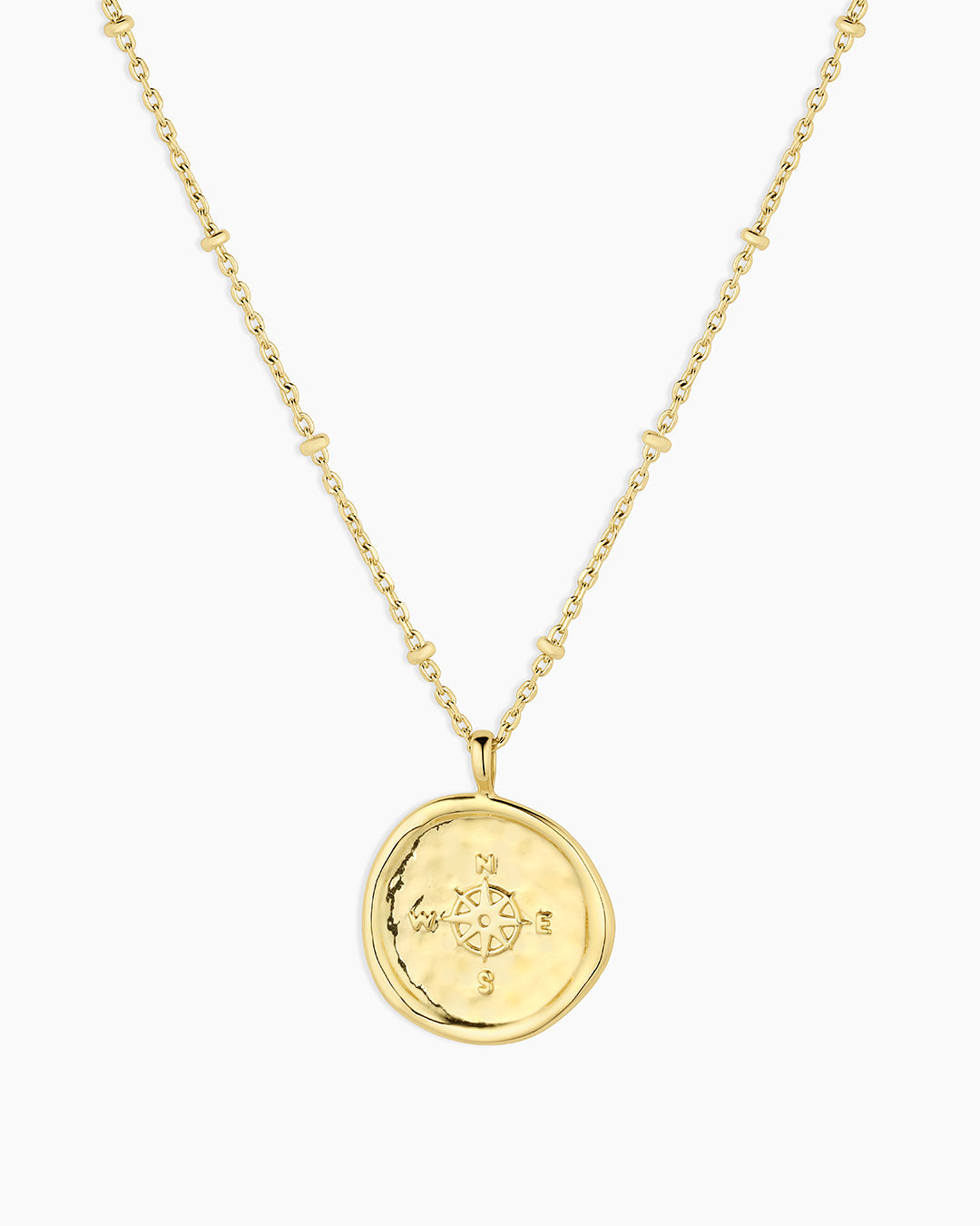 Gorjana - Compass Coin Necklace in Gold
