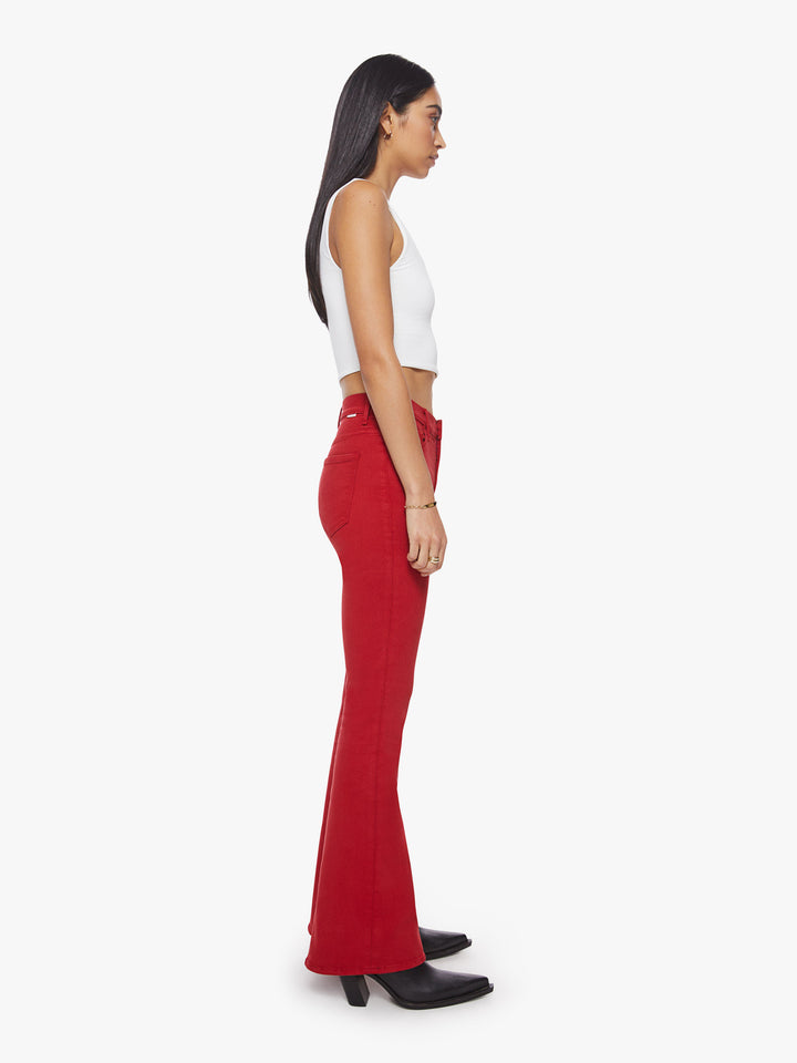 Mother - High Waisted Weekender Skimp in Haute Red