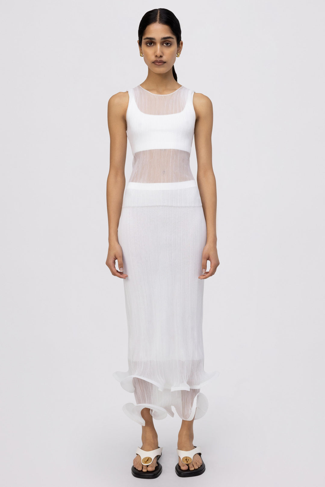 SIMKHAI - Oakley Tank w/ Bralette in White