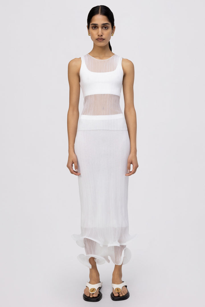 SIMKHAI - Oakley Tank w/ Bralette in White