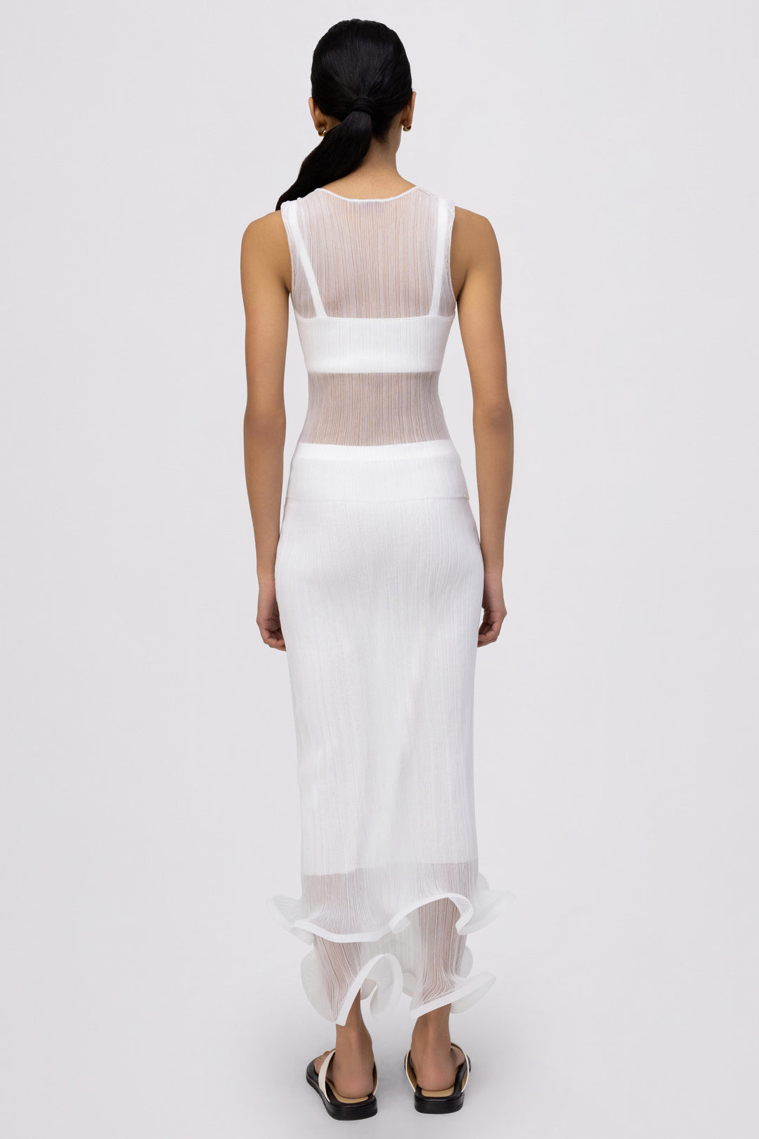 SIMKHAI - Oakley Tank w/ Bralette in White