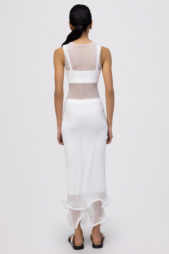 SIMKHAI - Oakley Tank w/ Bralette in White