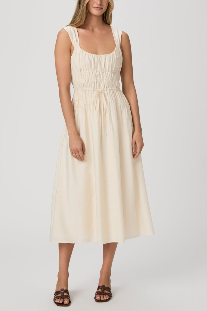 PAIGE - Arpeggio Dress in Oyster White