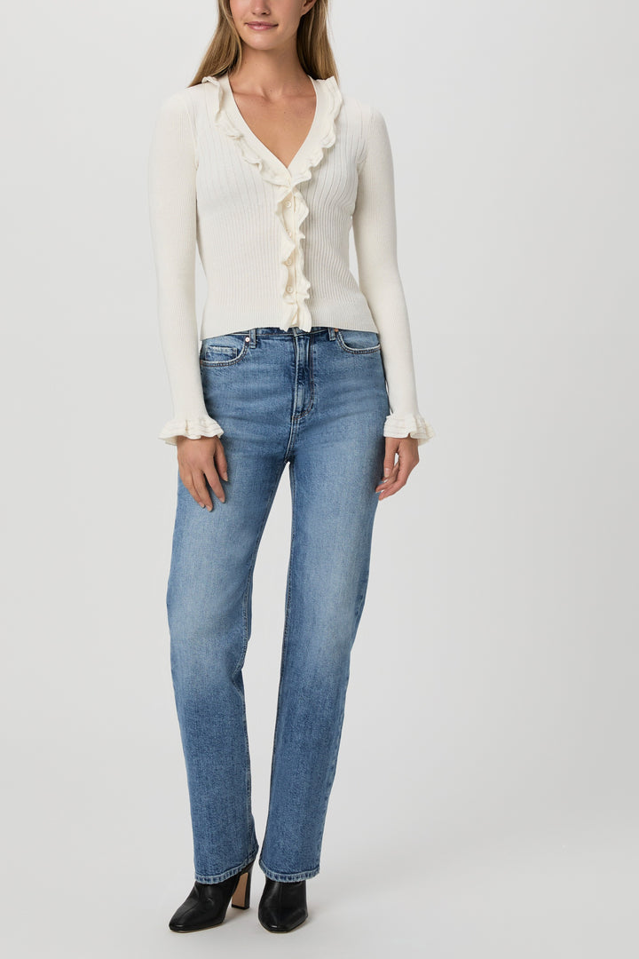 PAIGE - Demetra Cardigan in Antique White
