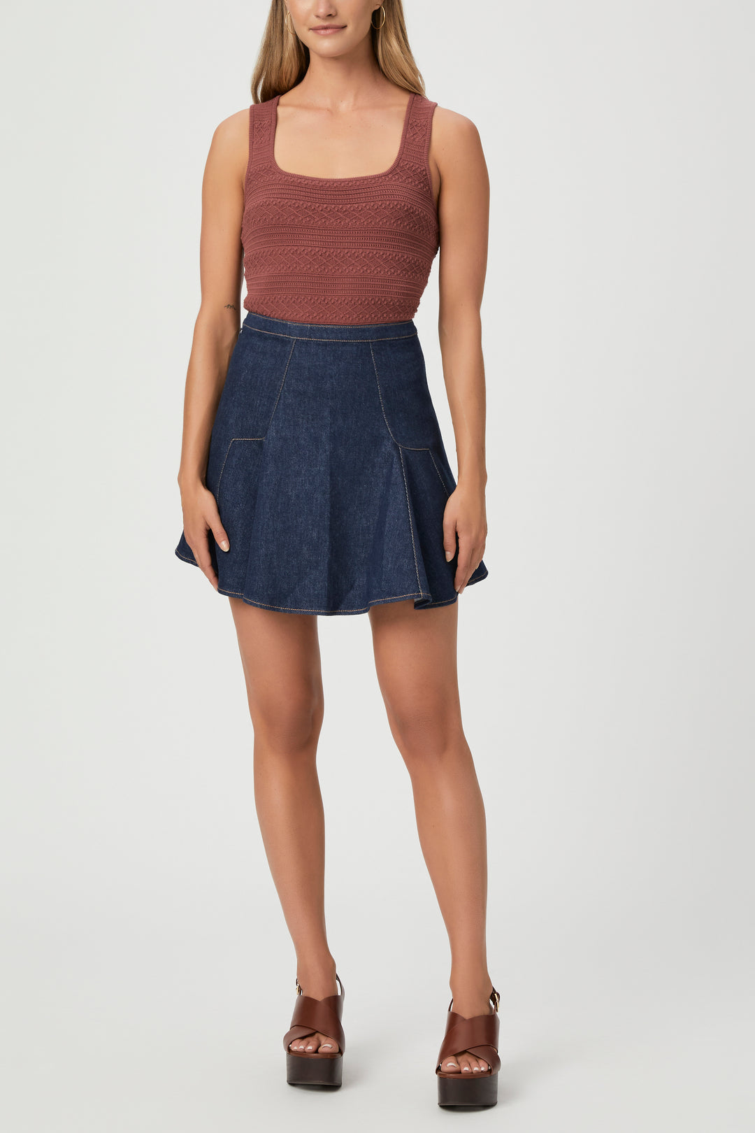 Paige - Adaline Mini Skirt in Anais Skirts