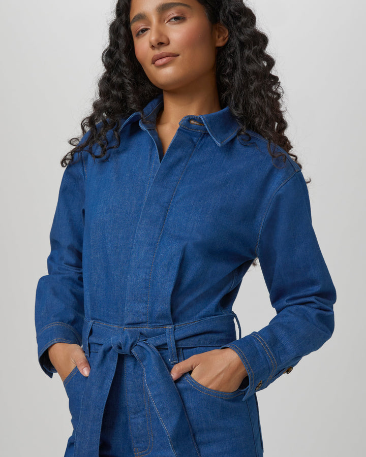 Paige - Cameron Longsleeve Jumpsuit in Maraya