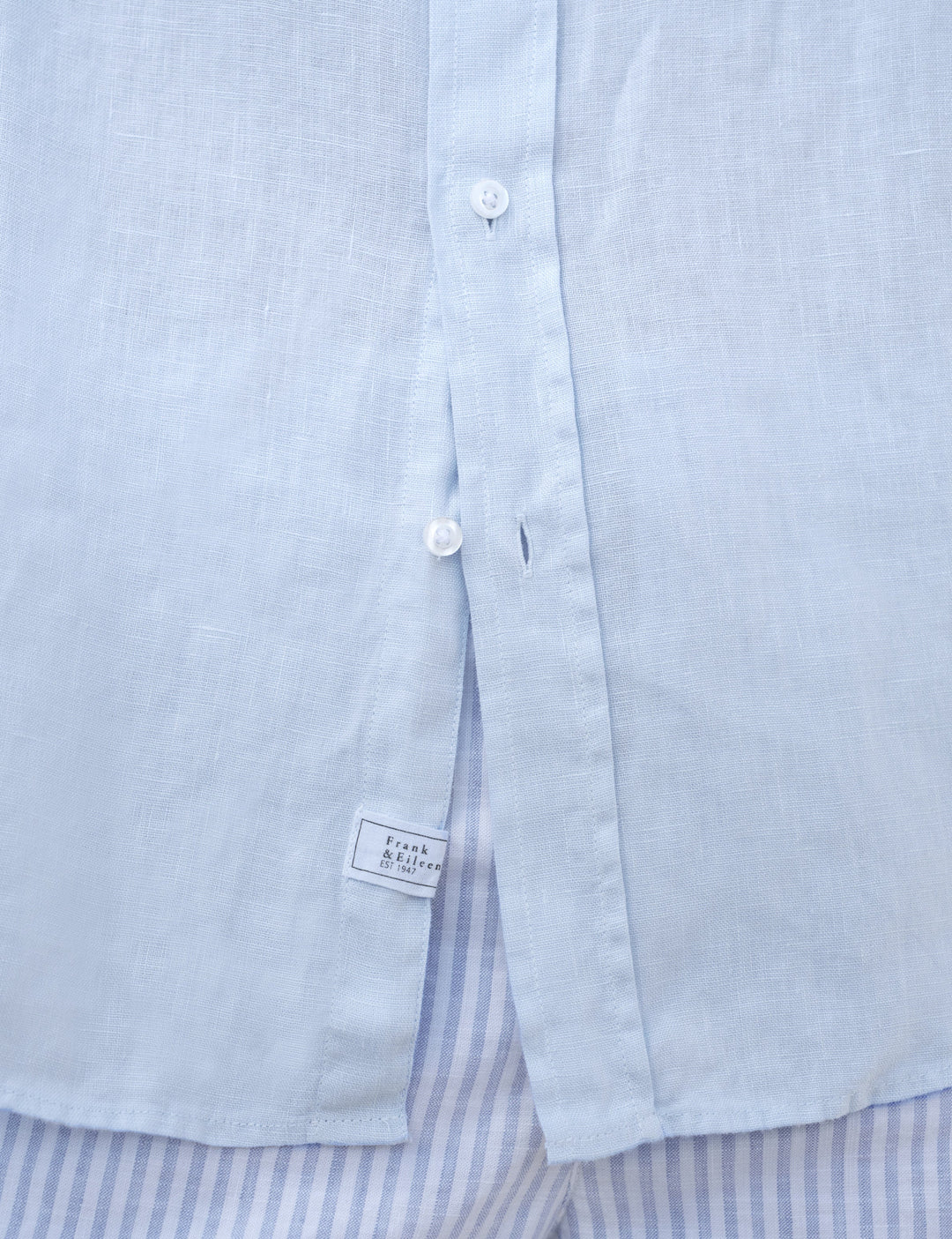 FRANK & EILEEN - Eileen Relaxed Button up in French Blue Linen Shirt