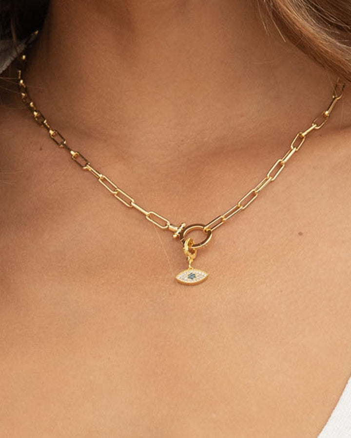 Gorjana - Evil Eye Parker Charm in Gold