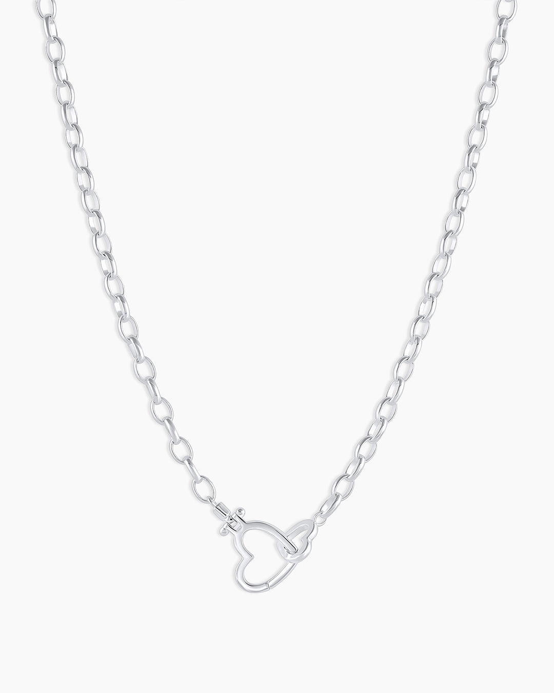 Gorjana - Parker Heart Necklace in Silver