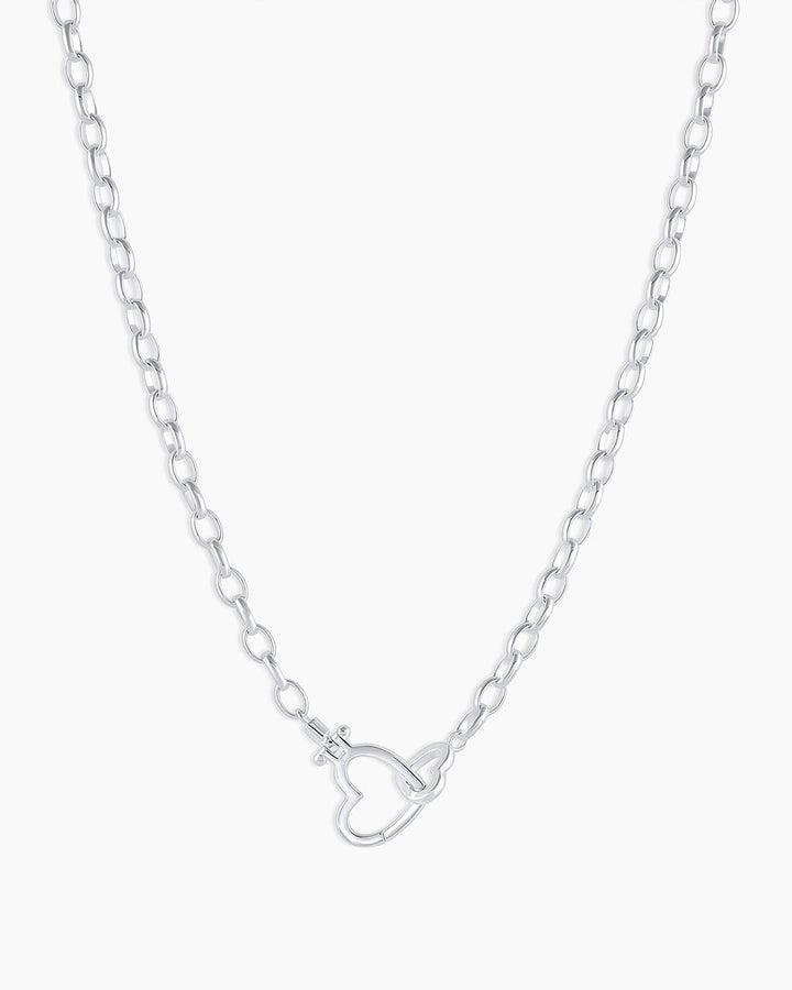 Gorjana - Parker Heart Necklace in Silver