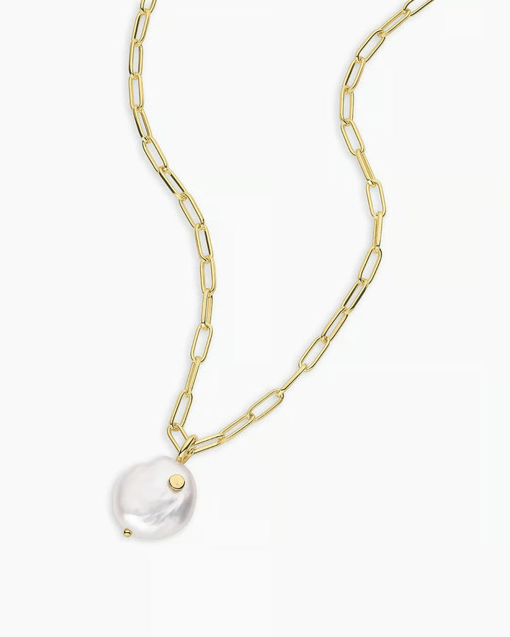 Gorjana - Reese Pearl Necklace in Gold