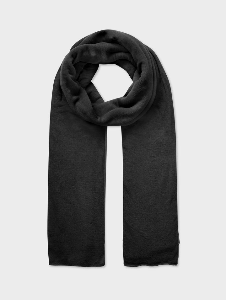 White + Warren - Superfine Cashmere Blend Travel Wrap in Black