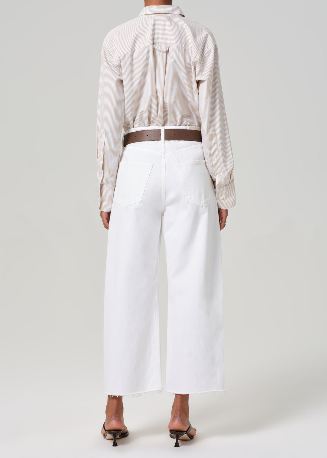 CITIZENS OF HUMANITY - Ayla Raw Crop in Harlow Denim