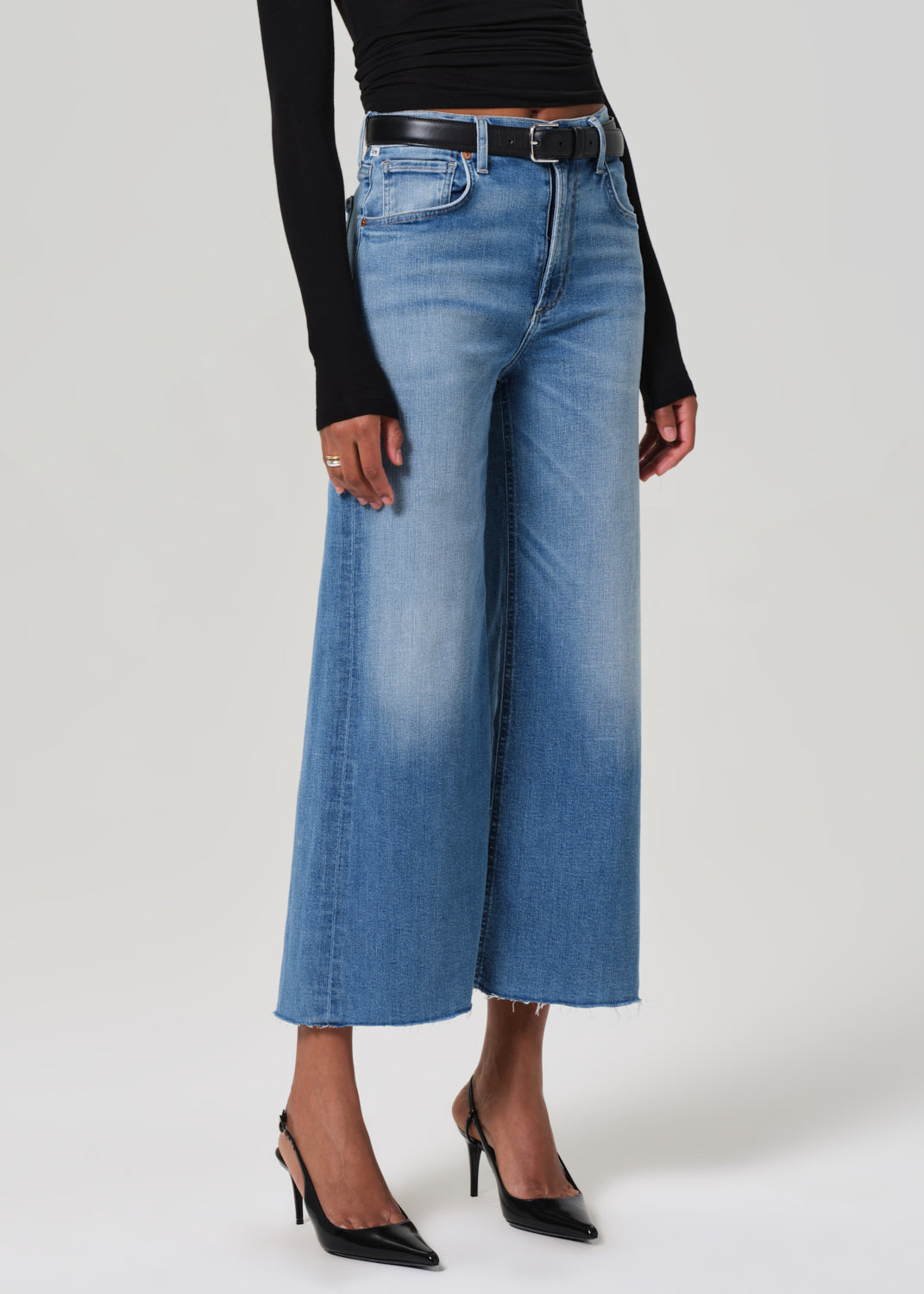 CITIZENS OF HUMANITY - Lyra Wide Leg Crop in Bhodi