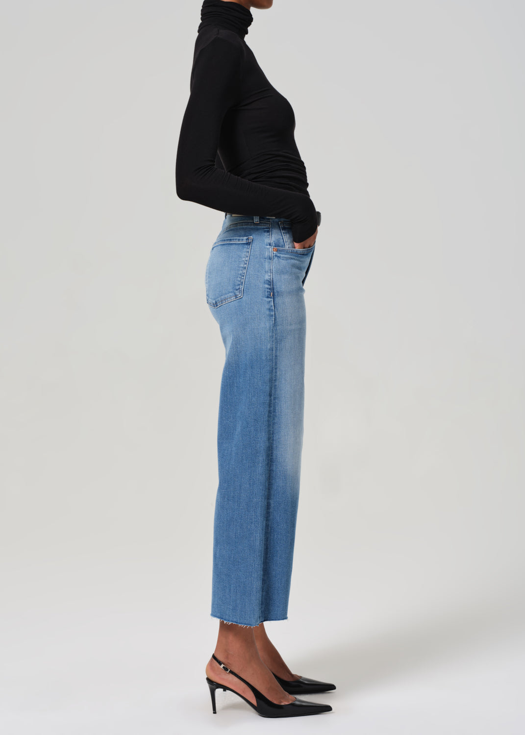 CITIZENS OF HUMANITY - Lyra Wide Leg Crop in Bhodi