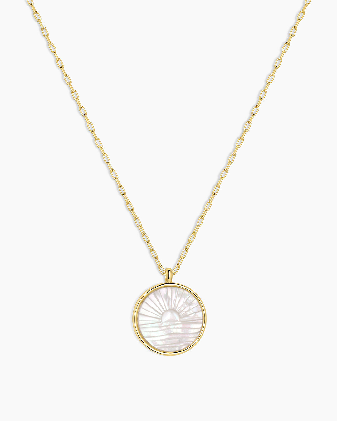 Gorjana - Sunset Etched Necklace in Gold
