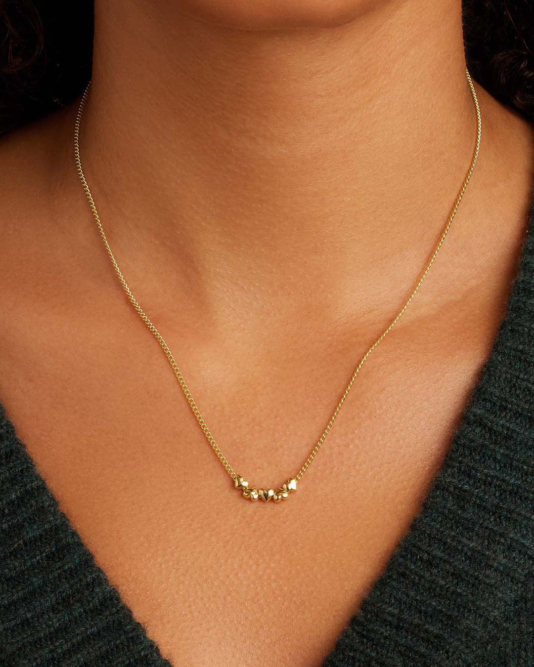 Gorjana - Lou Heart Necklace in Gold
