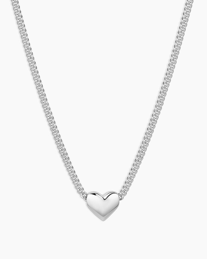 Gorjana - Lou Helium Heart Necklace in Silver