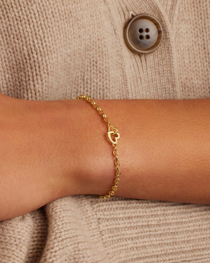 Gorjana - Parker Heart Mini Bracelet in Gold